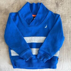 Nautica Blue and Gray Kids Hoodie